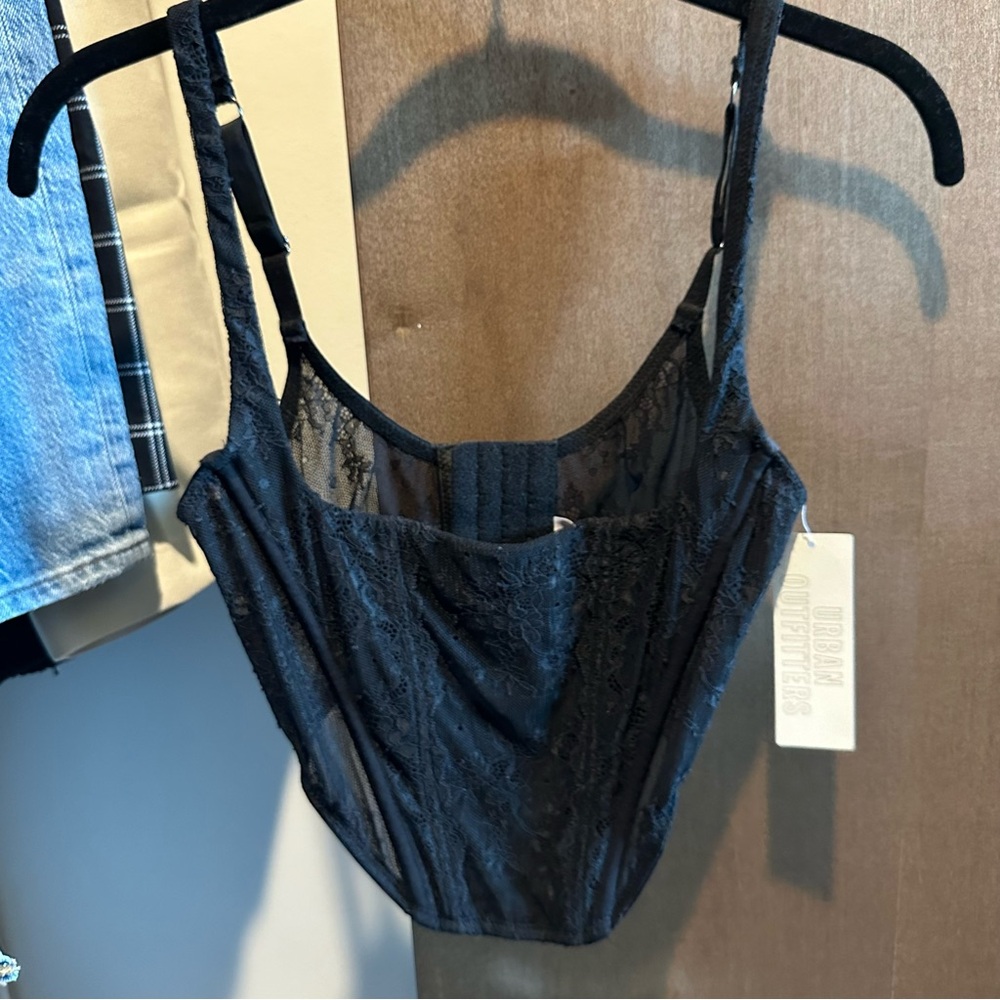 Black Urban Outfitters Corset Top